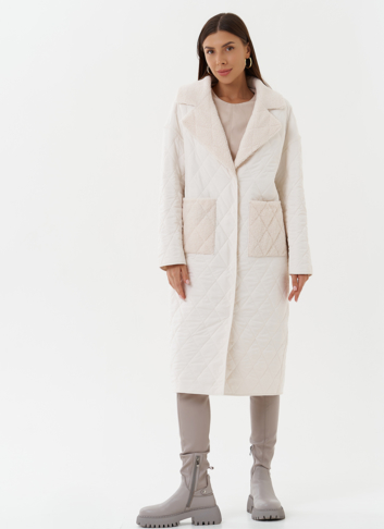 Двустороннее демисезонное пальто с экомехом