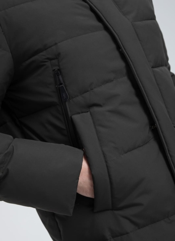 Мужской пуховик с капюшоном 