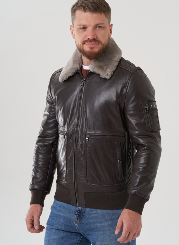 Мужская куртка из натуральной кожи 