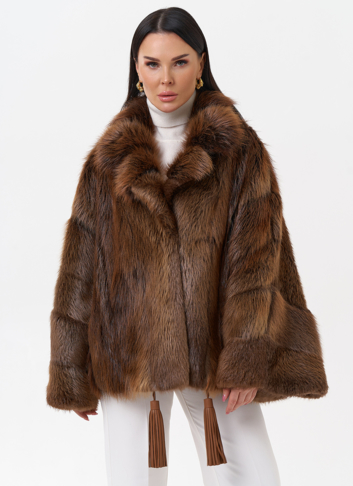 Болеро из меха бобра