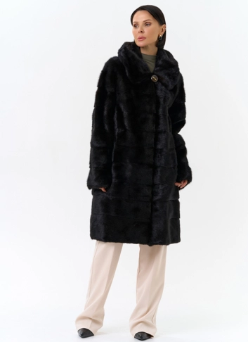 Шуба из норки фото
