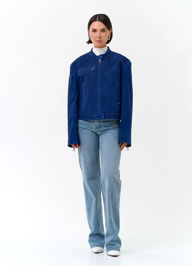 Женская куртка из замши модель № 34103 в кредит