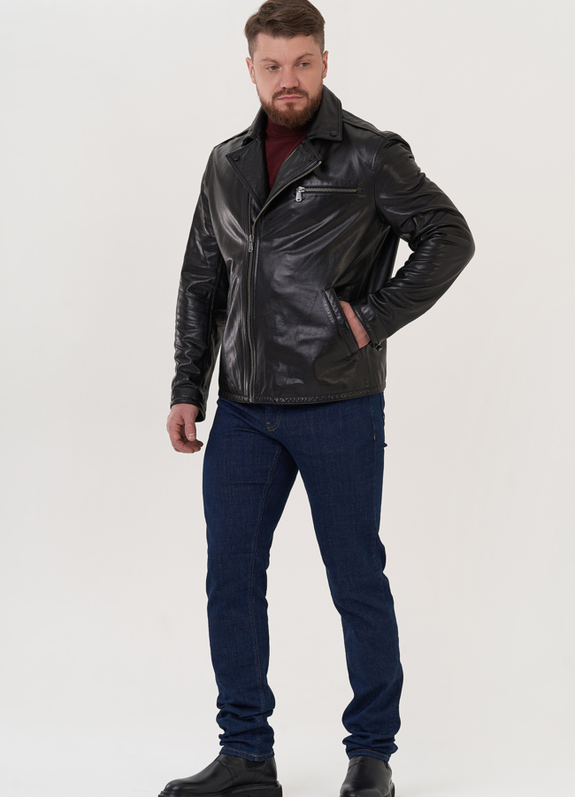 Мужская кожаная куртка 