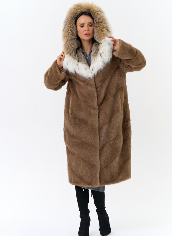 Норковая шуба с рысью