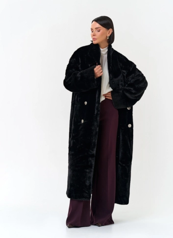Женское  пальто из эко меха